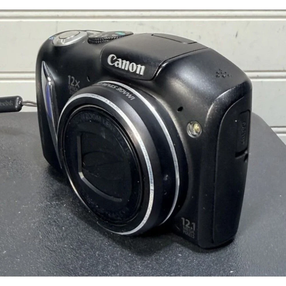 Canon PowerShot SX130 IS 12.1MP Digital Camera in Box SD Card **tested**